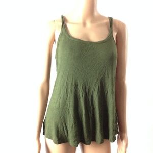 Attention Women's Tank Top Size XL Olive Green